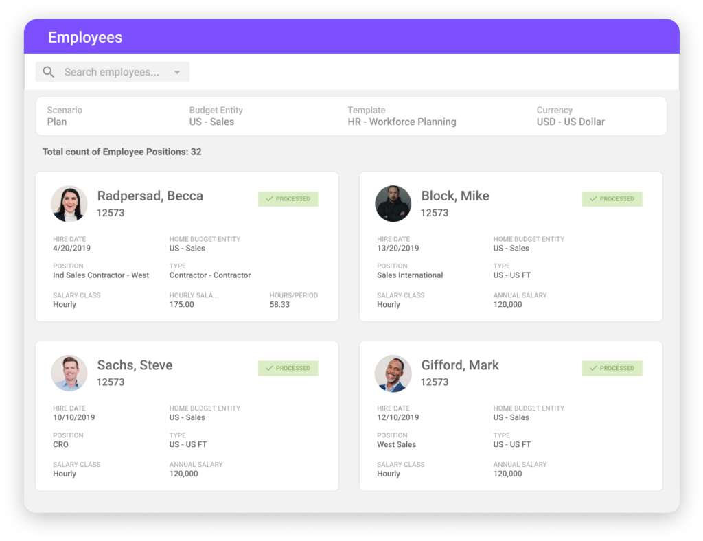 Workforce Planning with Planful