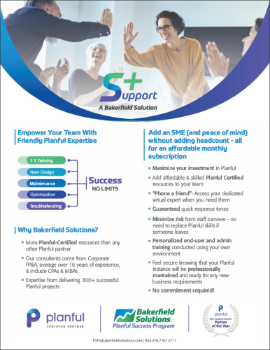 Bakerfield Solutions Support+ for Planful