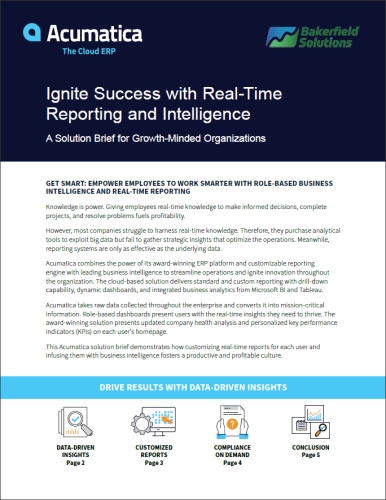 Ignite Success with Real-Time Reporting and Intelligence