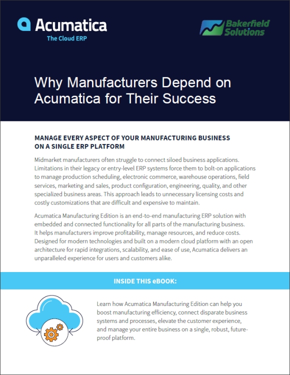 Why Manufacturers Depend on Acumatica for Their Success