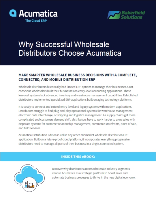 Why Successful Wholesale Distributors Choose Acumatica